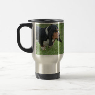 Cute Basset Hound Travel Mug