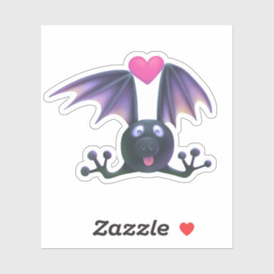 Cute Bat Animal Custom-Cut Sticker Scrapbook 