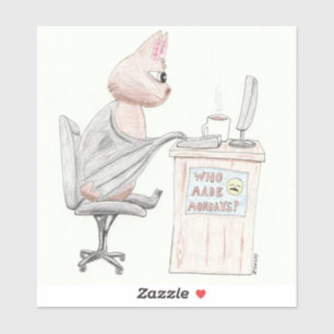 Cute Bat at the Office