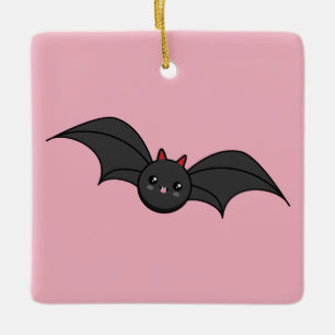 Cute Bat Ceramic Ornament