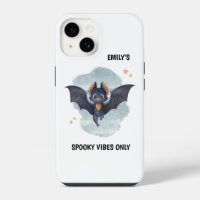Cute Bat Custom Name Halloween Spooky Vibes
