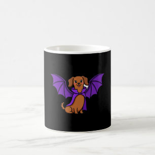 Cute Bat Dachshund Halloween Mug