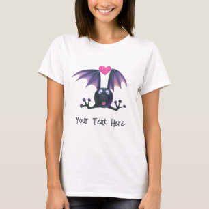 Cute Bat Halloween T-Shirt Your Text Here