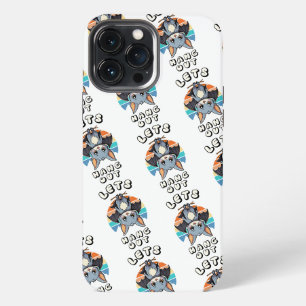 Cute Bat Hanging and Retro Sunset Let's Hang Out iPhone 13 Pro Max Case