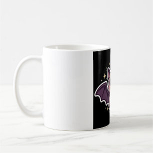Cute Bat Holding Candy Corn Coffee Mug