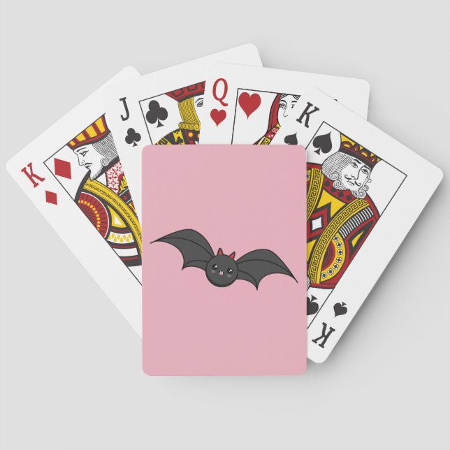 Cute Bat Playing Cards (Back)