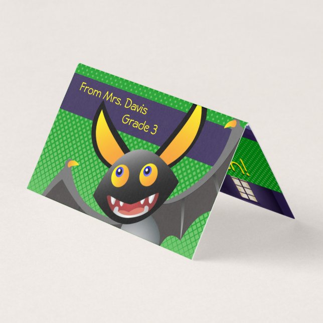 Cute Bat Pun Students Classroom Kids Halloween (Front)