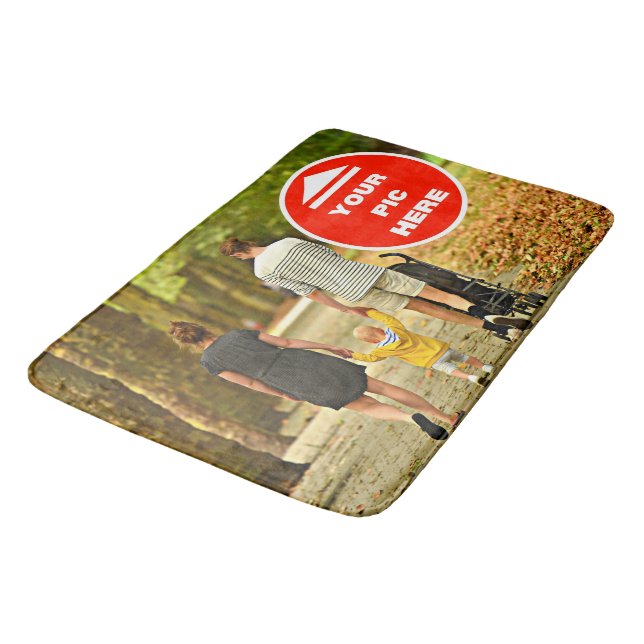 Cute! Bath Mat- Personalised - Large Bath Mat (Angled)