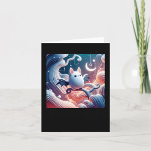 Cute Bats In A Magical Land Sticker  Card