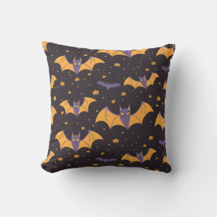 Cute Bats Pattern Cushion