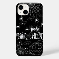 Cute Bats & Spooky Pumpkins iPhone Case