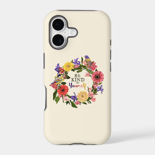 Cute Be Kind to Yourself Self Love Floral Quote