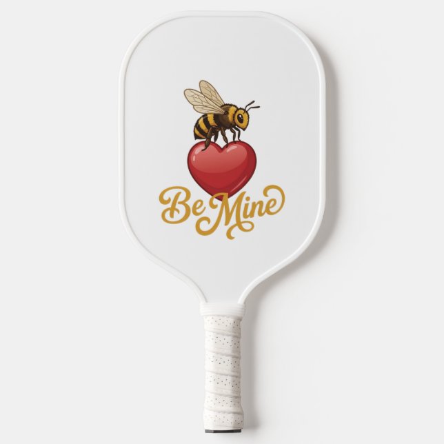 Cute Be Mine Honeycomb  Pickleball Paddle (Front)