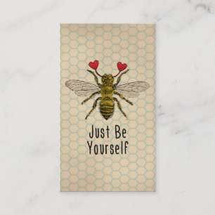 Cute Be Yourself Bee Business Card