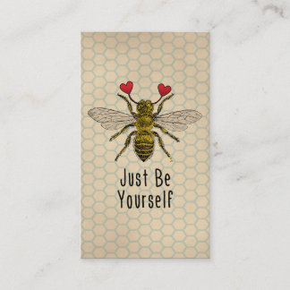 Cute Be Yourself Bee Business Card