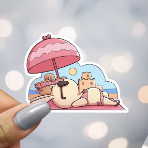 Cute Beach Bunny in Pink