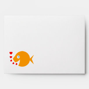 Cute Beach Destination Wedding Invitation Envelope