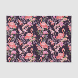 Cute Beach Flamingo pattern party tissue Tissue Paper