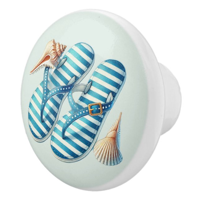 Cute beach house beach life sign  ceramic knob (Right)