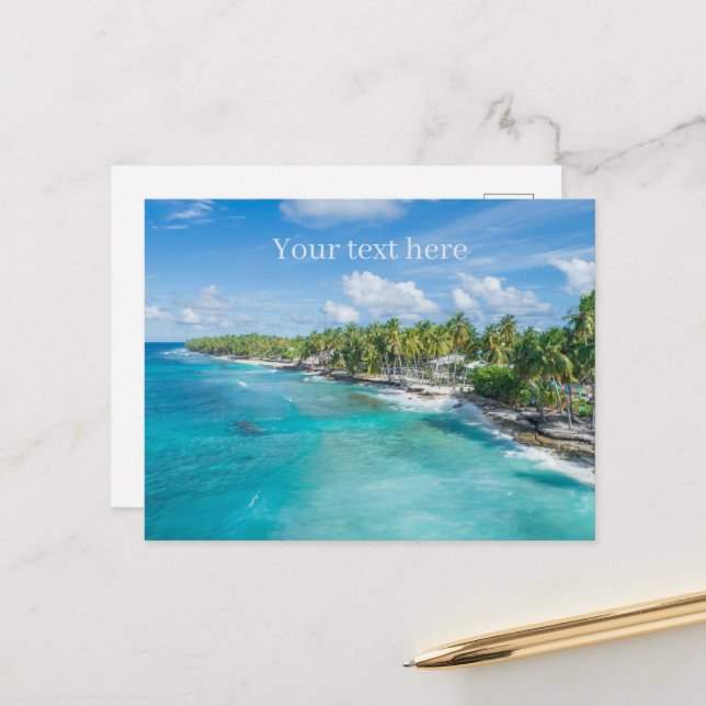 cute beach lovers scene  postcard (Front/Back In Situ)