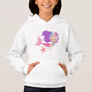 cute beach mermaid lovers girls Hoodie