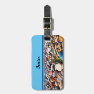 Cute Beach Pebbles  Luggage Tag