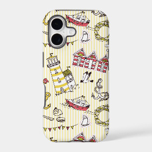 Cute Beach Scene Pattern