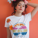 Cute Beach Sunset Palm Trees Girls Trip Women's Tri-Blend Shirt<br><div class="desc">This cute tropical palm tree sunset tri-blend women's t-shirt is perfect for a spring break trip with your college sorority friends or a fun cruise ship getaway vacation with the family. Personalise a set of customised t-shirts for your group outing to the beach or an island family reunion.</div>
