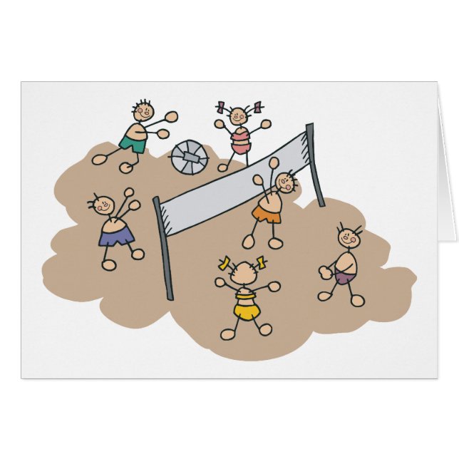 Cute Beach Volleyball Gift (Front Horizontal)