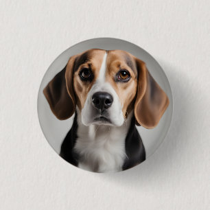 Cute Beagle 3 Cm Round Badge