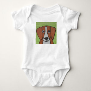 Cute Beagle Baby Bodysuit