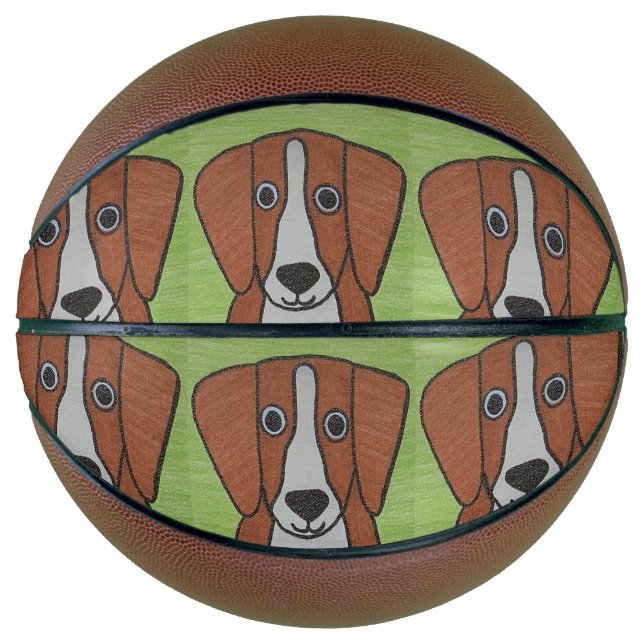 Cute Beagle Basketball (Front)