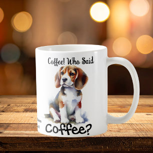 Cute  Beagle Blacks/Browns  Coffee Mug