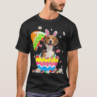 Cute Beagle Bunny Ears Easter Eggs Men Women Kids  T-Shirt