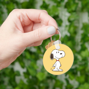 Cute Beagle Cartoon Character Illustration Key Ring