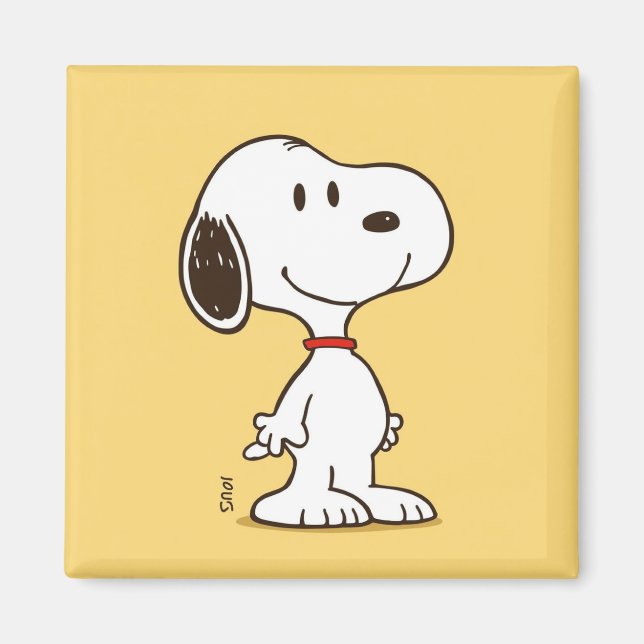 Cute Beagle Cartoon Character Illustration Magnet (Front)