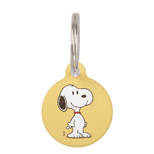 Cute Beagle Cartoon Character Illustration Pet Tag (Front)