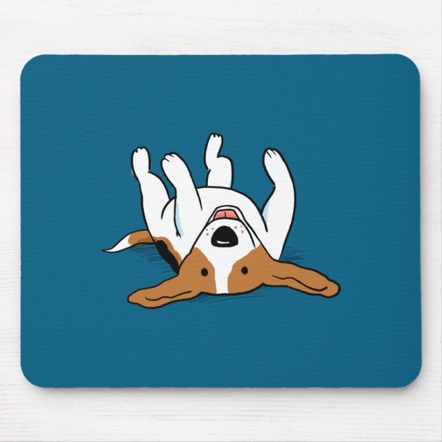 Cute Beagle Cartoon Dog  Mouse Mat (Front)