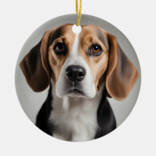 Cute Beagle Ceramic Tree Decoration