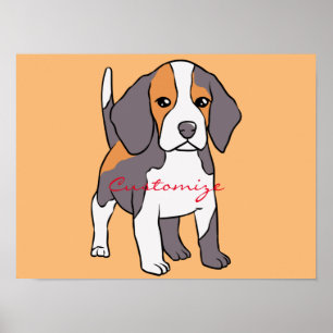 Cute Beagle Dog Breed Thunder_Cove Poster