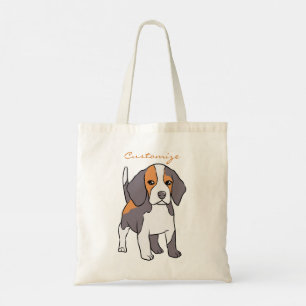 Cute Beagle Dog Breed Thunder_Cove Tote Bag