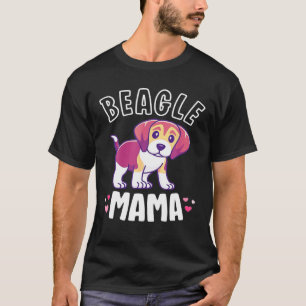 Cute Beagle Dog Decor Graphic Cute Beagle Mama T-Shirt