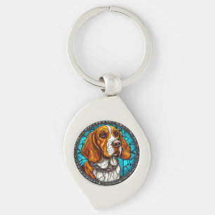 Cute Beagle dog Key Ring