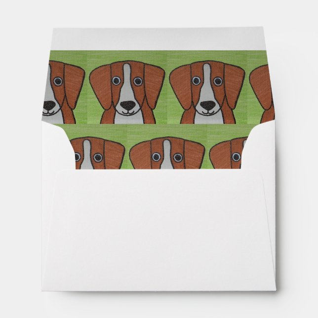 Cute Beagle Envelopes (Back (Bottom))