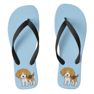Cute Beagle Flip Flops