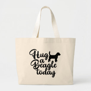 Cute Beagle Gift Puppy Dog Cartoon Love Beagles Large Tote Bag