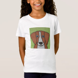 Cute Beagle Girl's T-Shirt