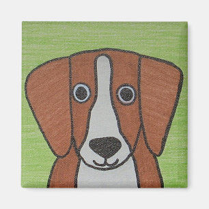 Cute Beagle Magnet