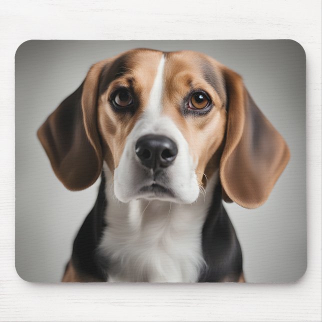 Cute Beagle Mouse Mat (Front)