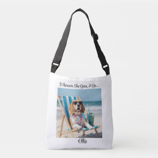 Cute Beagle Personalised Tote Bag